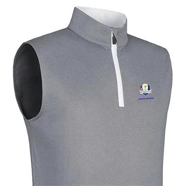 Glenmuir Gents Dunnet Official Ryder Cup 2027 Lightweight Performance Slipover Light Grey Marl