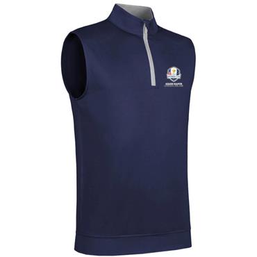 Glenmuir Gents Dunnet Official Ryder Cup 2027 Lightweight Performance Slipover Navy Light Grey
