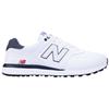 New Balance Gents 574 Greens Spikeless Shoes White - Blue