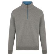 Proquip Gents Mistral Zip Neck Cotton Wind Jersey Top Grey