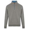 Proquip Gents Mistral Zip Neck Cotton Wind Jersey Top Grey