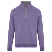Proquip Gents Mistral Zip Neck Cotton Wind Jersey Top Lavender