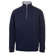 Proquip Gents Mistral Zip Neck Cotton Wind Jersey Top Navy