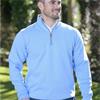 Proquip Gents Mistral Zip Neck Cotton Wind Jersey Top Pale Blue Gents