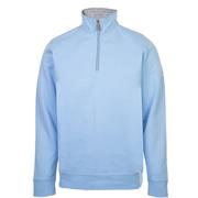 Proquip Gents Mistral Zip Neck Cotton Wind Jersey Top Pale Blue Gents