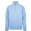 Proquip Gents Mistral Zip Neck Cotton Wind Jersey Top Pale Blue Gents