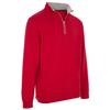 Proquip Gents Mistral Zip Neck Cotton Wind Jersey Top Red