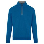 Proquip Gents Mistral Zip Neck Cotton Wind Jersey Top Vallarta Blue