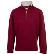 Proquip Gents Mistral Zip Neck Cotton Wind Jersey Top Wine