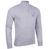 Glenmuir Gents Devon Ryder Cup 27 1/4 Zip Sweater Light Grey