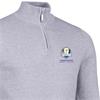 Glenmuir Gents Devon Ryder Cup 27 1/4 Zip Sweater Light Grey