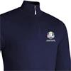 Glenmuir Gents Devon Ryder Cup 27 1/4 Zip Sweater Navy