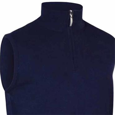 Glenmuir Gents Stanley Lightweight Cotton Slipover Navy