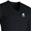 Glenmuir Gents Wilkie Official Ryder Cup 2027 V Neck Merino Wool Sweater Black
