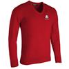 Glenmuir Gents Wilkie Official Ryder Cup 2027 V Neck Merino Wool Sweater Garnet