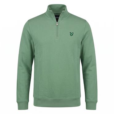 Lyle & Scott Gents ¼ Zip Midlayer Smoke Green (X576)