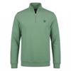 Lyle & Scott Gents ¼ Zip Midlayer Smoke Green (X576)