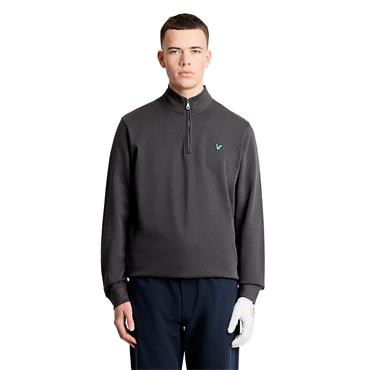 Lyle & Scott Gents ¼ Zip Midlayer Gunmetal (W635)