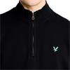 Lyle & Scott Gents ¼ Zip Midlayer Jet Black (Z865)