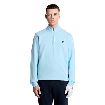 Lyle & Scott Gents ¼ Zip Midlayer Sea Breeze Blue (Y408)