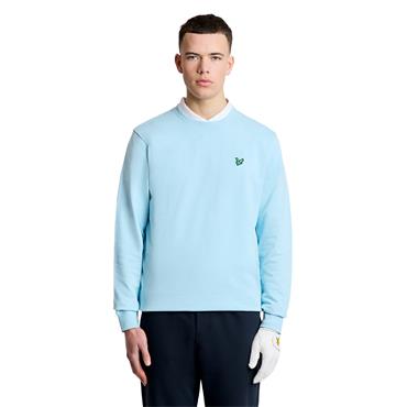 Lyle & Scott Gents Crewneck Sweatshirt Sea Breeze Blue (Y408)