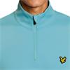 Lyle & Scott Gents Performance ¼ Zip Midlayer Aquamarine Blue (661)