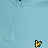Lyle & Scott Gents Performance ¼ Zip Midlayer Aquamarine Blue (661)