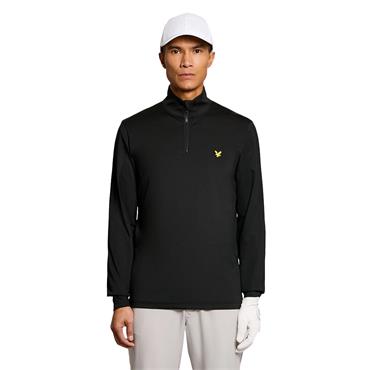 Lyle & Scott Gents Performance ¼ Zip Midlayer Jet Black (Z865)