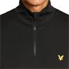 Lyle & Scott Gents Performance ¼ Zip Midlayer Jet Black (Z865)