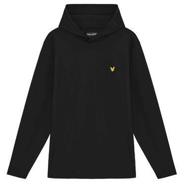 Lyle & Scott Gents Performance Hooded Midlayer Jet Black (Z865)