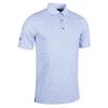 Glenmuir Gents Torrance Micro Stripe Performance Polo Shirt White - Tahiti