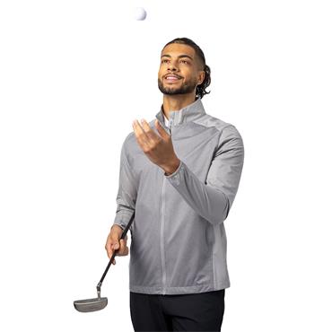 Glenmuir Gents Kyle Official Ryder Cup 2027 Full Zip Water Repellent Jacket Light Grey Herringbone