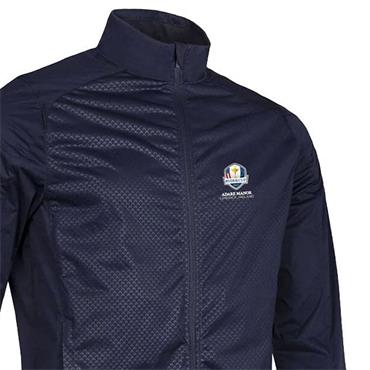 Glenmuir Gents Kyle Official Ryder Cup 2027 Full Zip Water Repellent Jacket Navy Munro Print
