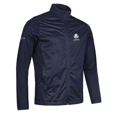 Glenmuir Gents Kyle Official Ryder Cup 2027 Full Zip Water Repellent Jacket Navy Munro Print