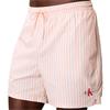 Calvin Klein Golf Gents CK Monogram Medium Drawstring Swim Shorts Penny Stripe - Peach Bliss
