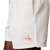 Calvin Klein Golf Gents CK Monogram Medium Drawstring Swim Shorts Penny Stripe - White Jade