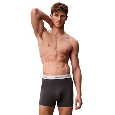 Calvin Klein Golf Gents Relaxed Fit Trunks 3-Pack Icon Cotton Stretch White - Blue Tulip - Turbulenc