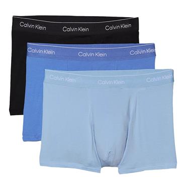 Calvin Klein Golf Gents Relaxed Fit Boxer Shorts 3-Pack Black - Glacier - Blue Bell