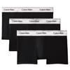 Calvin Klein Golf Gents 3-Pack Trunks - Icon Cotton Stretch Metallic Black - Silver