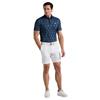 Original Penguin Gents All Over Lattice Cocktail Polo Shirt Black Iris (417)