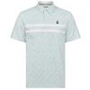 Original Penguin Gents Engineered Novelty Stripe Polo Shirt Bright White (118)
