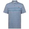 Original Penguin Gents Engineered Novelty Stripe Polo Shirt Quiet Harbour (453)