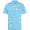 Original Penguin Gents Pete N' The Boat Polo Shirt Blue Grotto (457)
