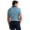 Original Penguin Gents Bohemian Jacquard Golf Polo Shirt Black Iris (417)