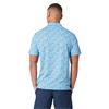 Original Penguin Gents All Over Pete'n Ocean Polo Shirt Blue Grotto (457)