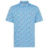 Original Penguin Gents All Over Pete'n Ocean Polo Shirt Blue Grotto (457)