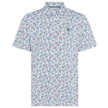 Original Penguin Gents All Over Pete'n Ocean Polo Shirt Bright White (118)