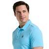 Original Penguin Gents Heritage Stripe Polo Shirt Blue Grotto (457)