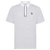 Original Penguin Gents Heritage Stripe Polo Shirt Bright White (118)