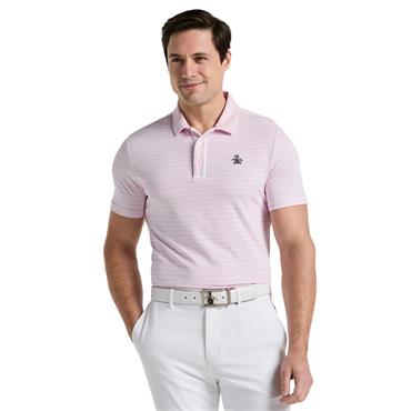 Original Penguin Gents Heritage Stripe Polo Shirt Pink (689)